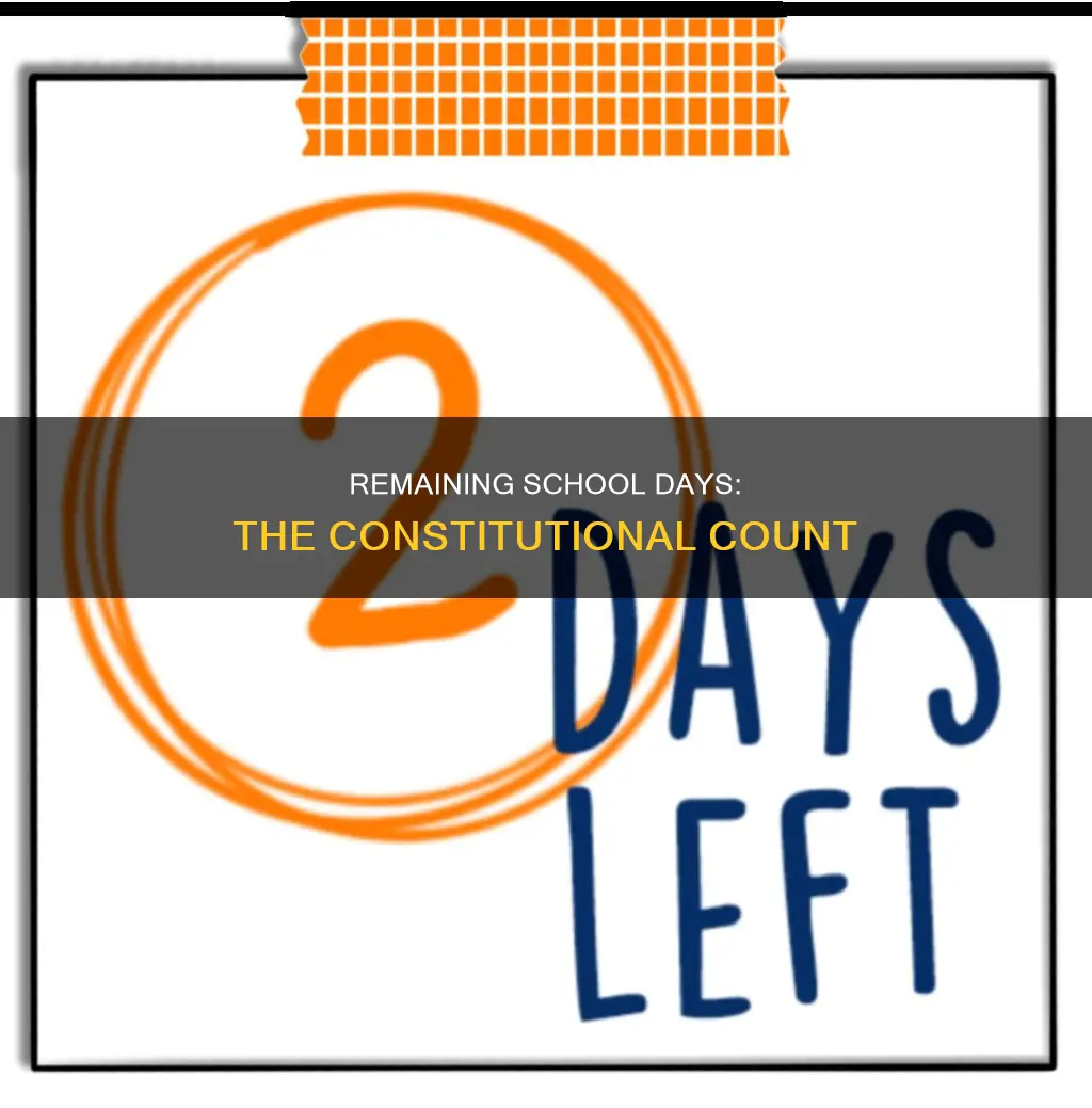 how many more days of school do the constitution have