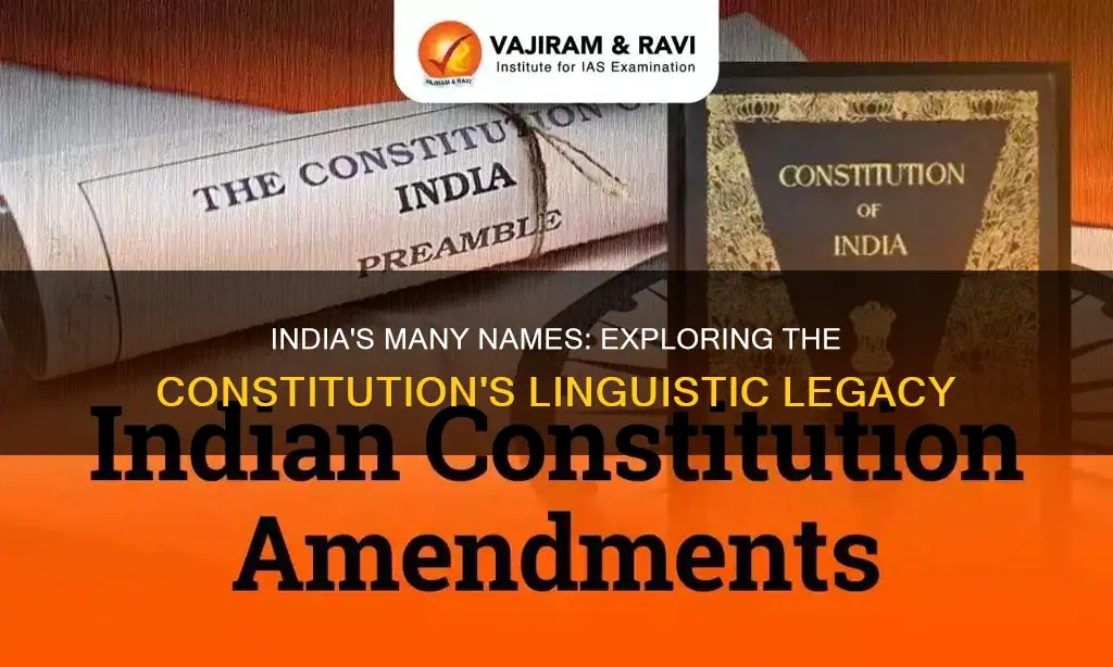 how many name of india in constitution