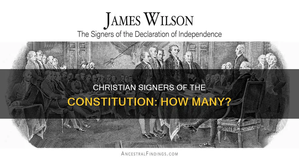 how many of the signers of the constitution were christian