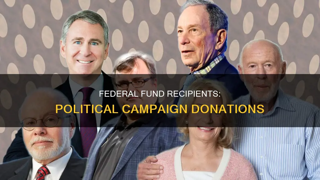 how many organizations receiving federal funds donate to political campaigns
