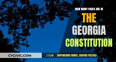 Georgia Constitution: A Comprehensive Document of Pages