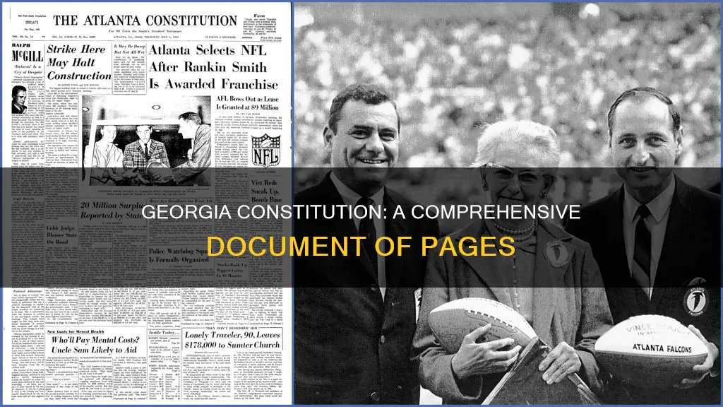 how many pages are in the georgia constitution
