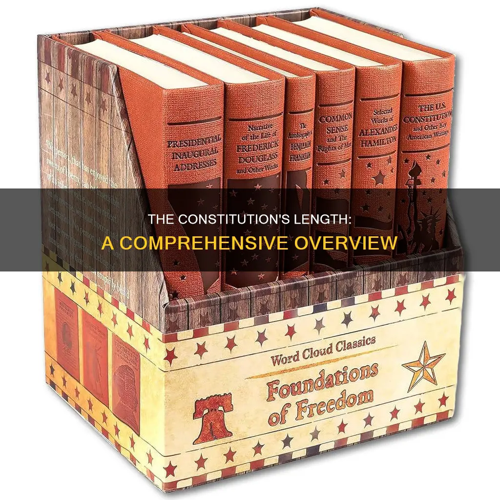 how many pages is the constitution of america