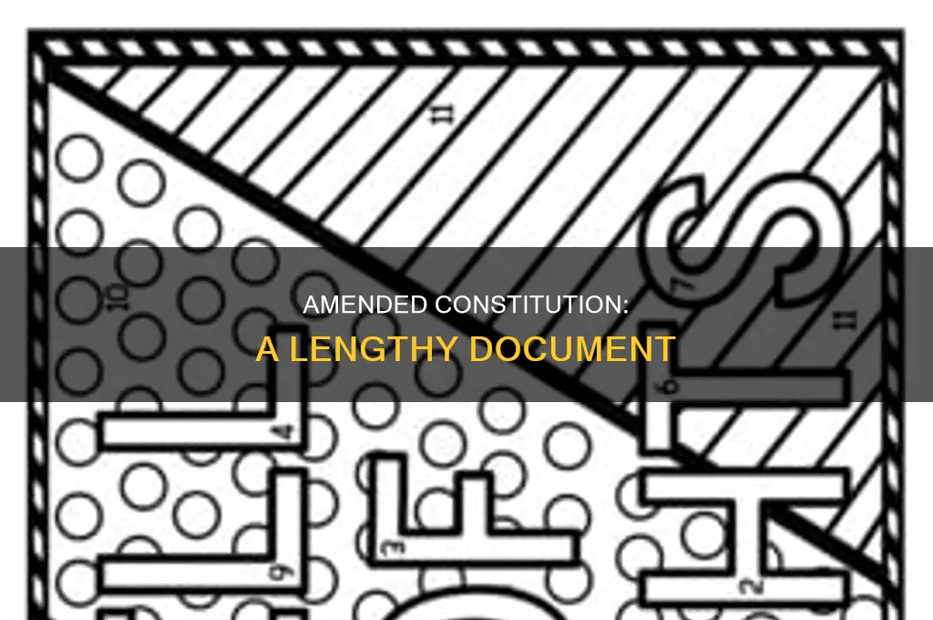 how many pages is the constitution with amendments