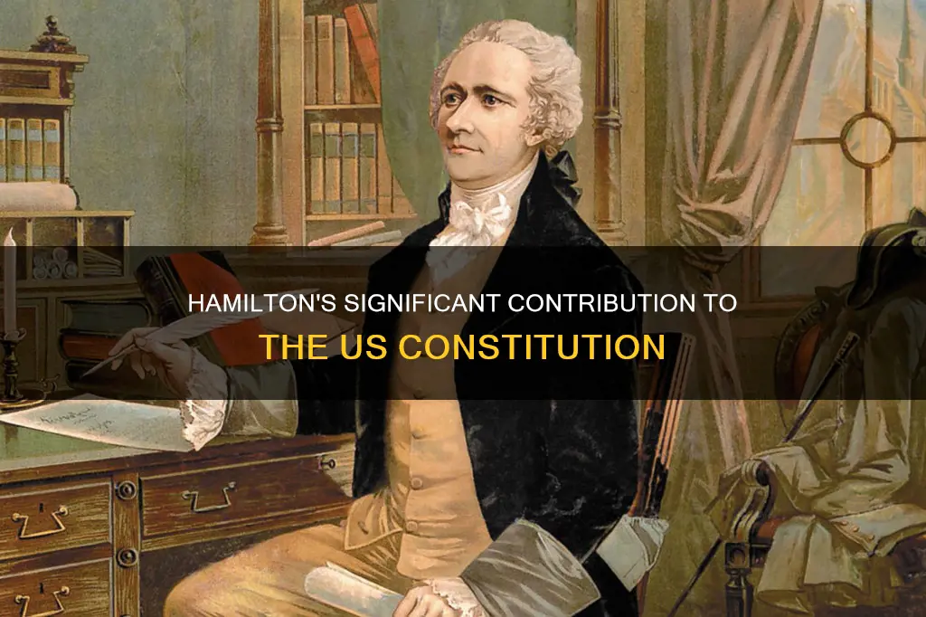 how many pages of the constitution did hamilton write
