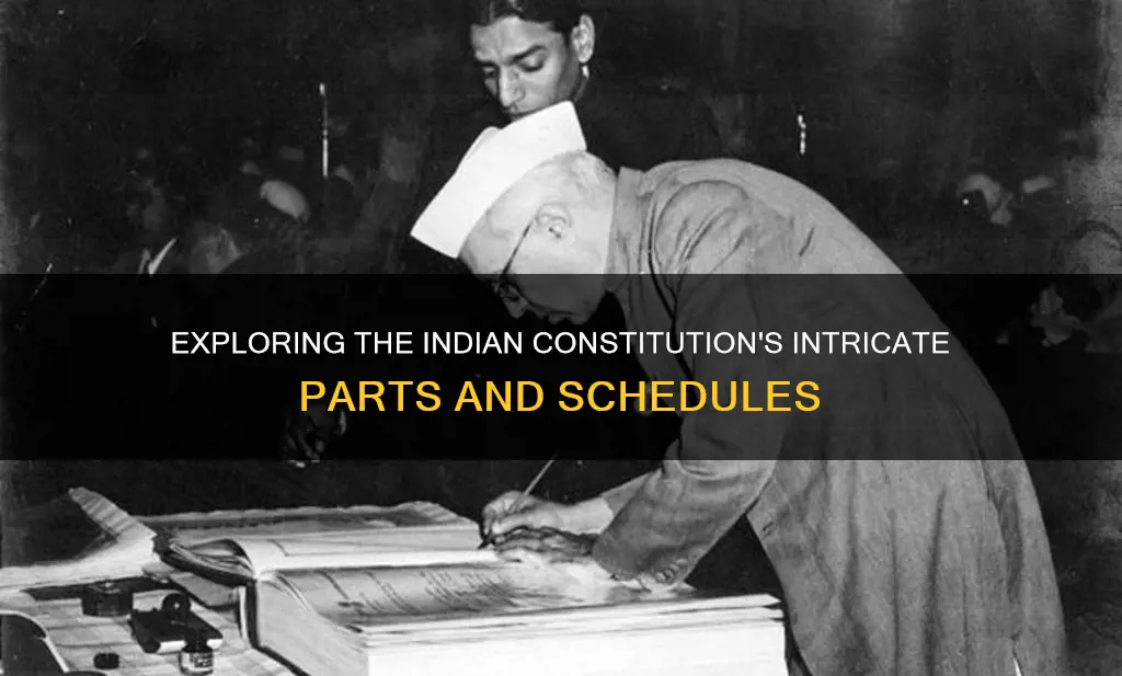 how many parts and schedules are there in indian constitution