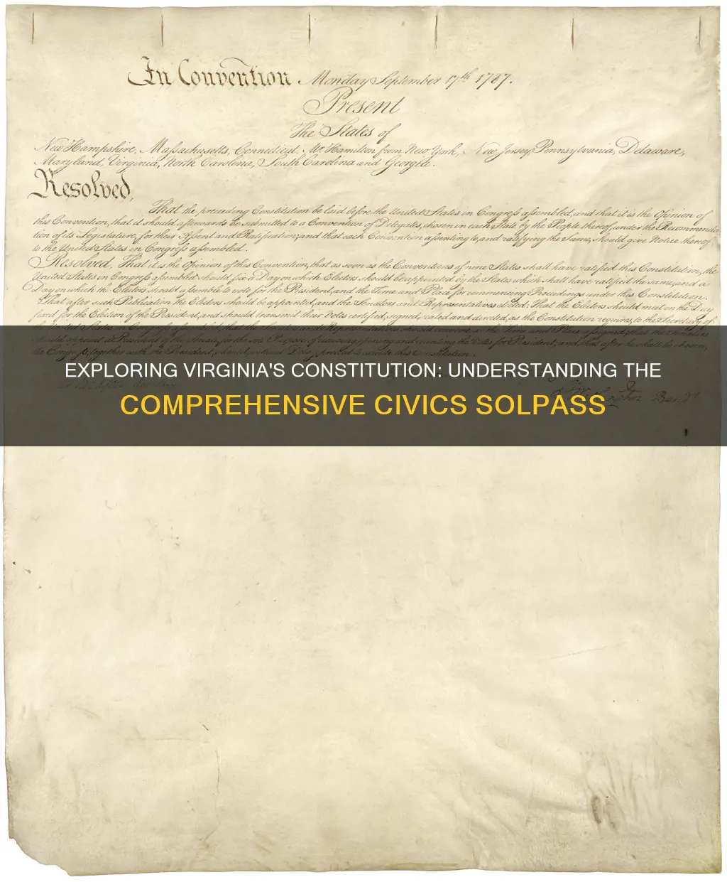 how many parts are in the virginia constitution civics solpass