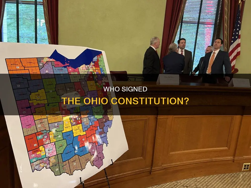 how many people signed the ohio constitution