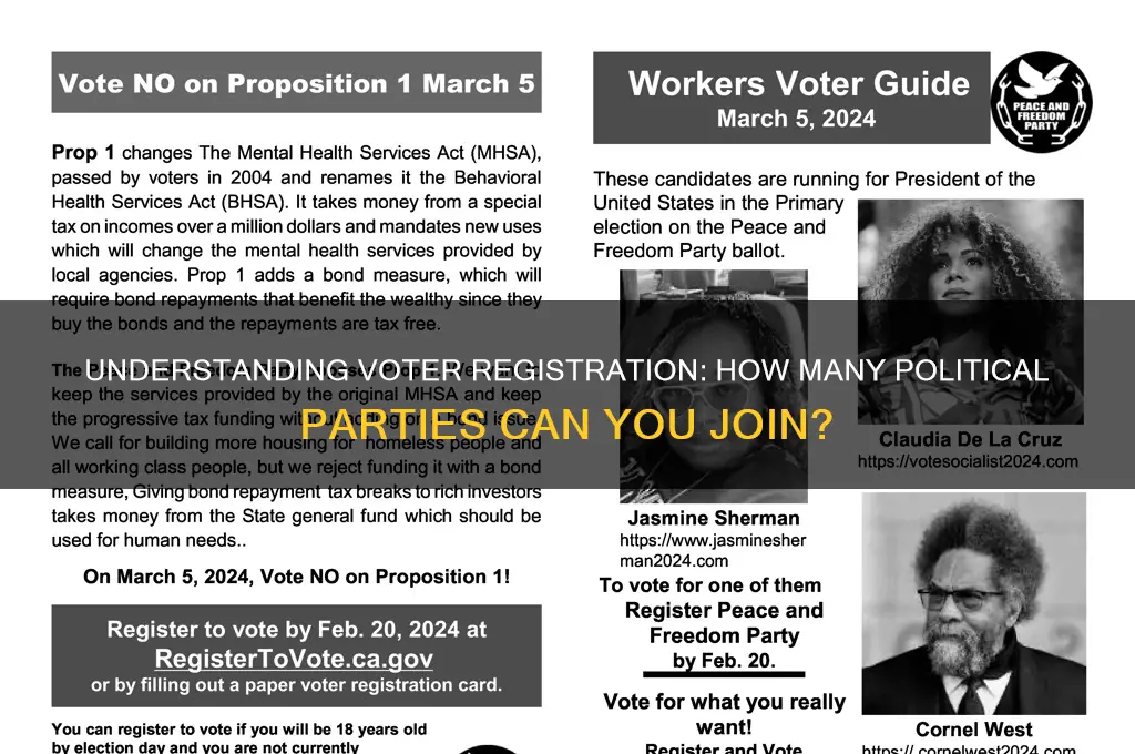 how many political parties can i register to vote