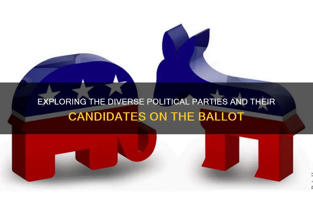 how many political parties had canidates to vote for