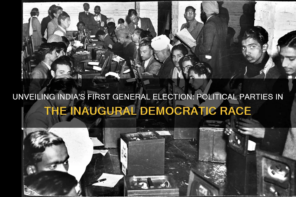 how many political parties participated in the first general election