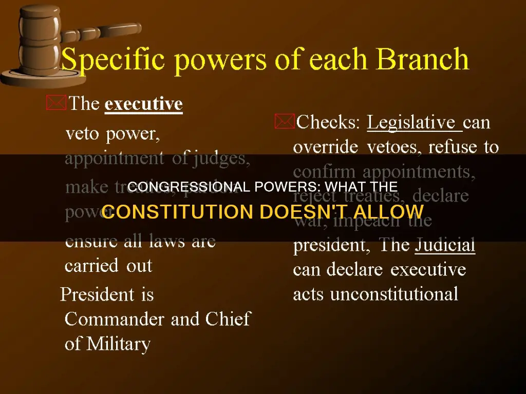 how many powers are denied to congress in the constitution