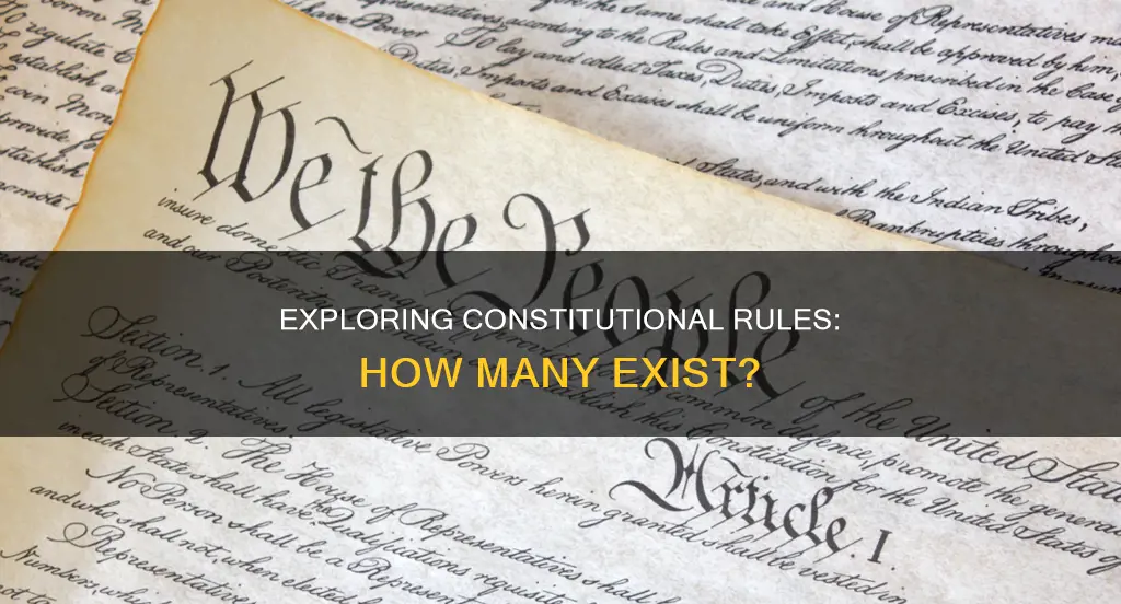 how many rules are there in the constitution
