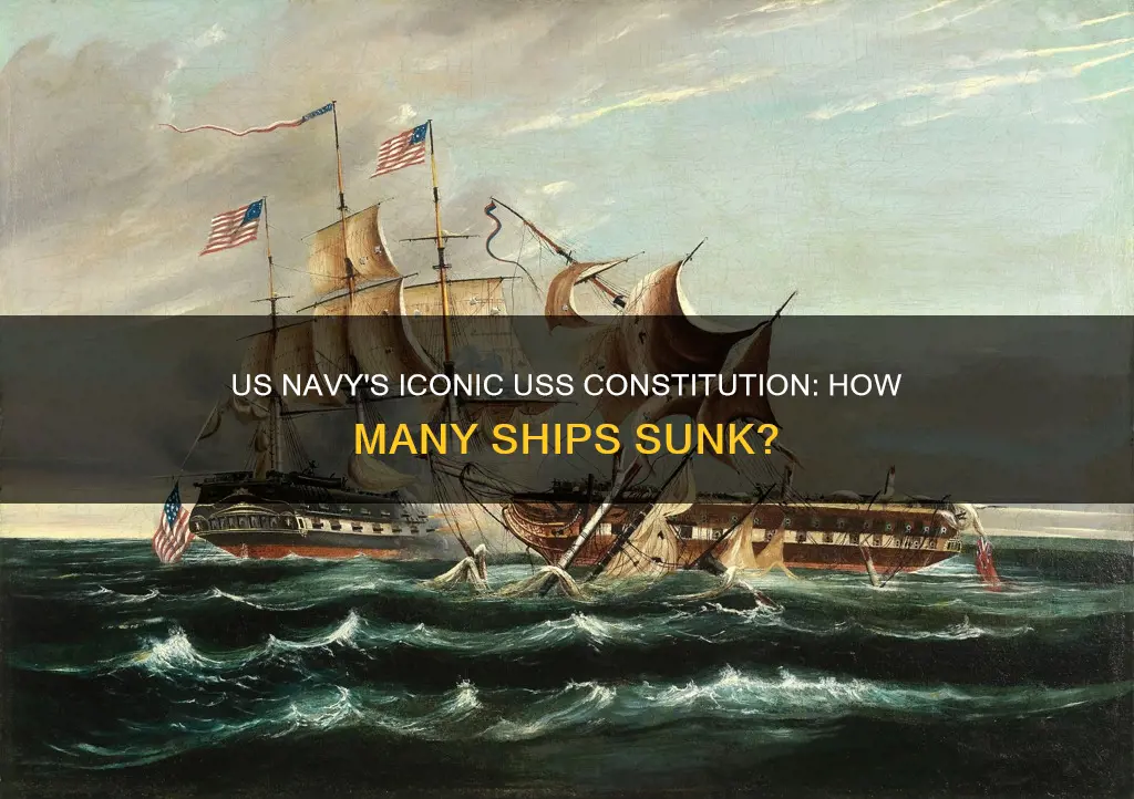 how many ships did the uss constitution sink