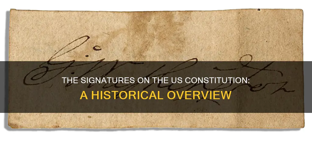 how many signatures appear on the us constitution