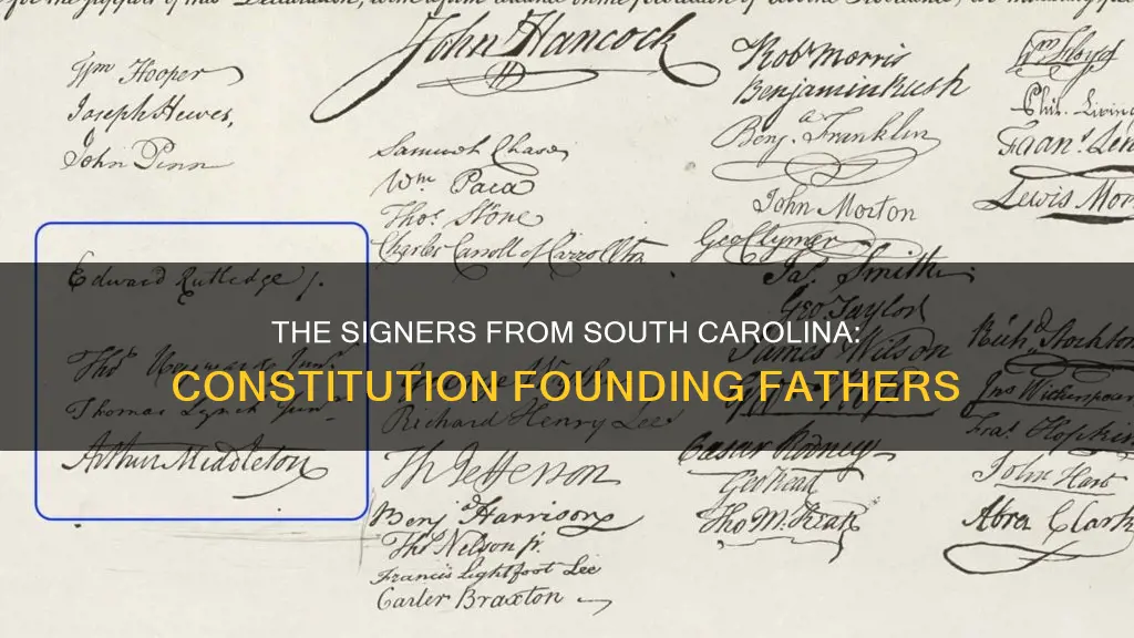 how many signers of the constitution were from south carolina