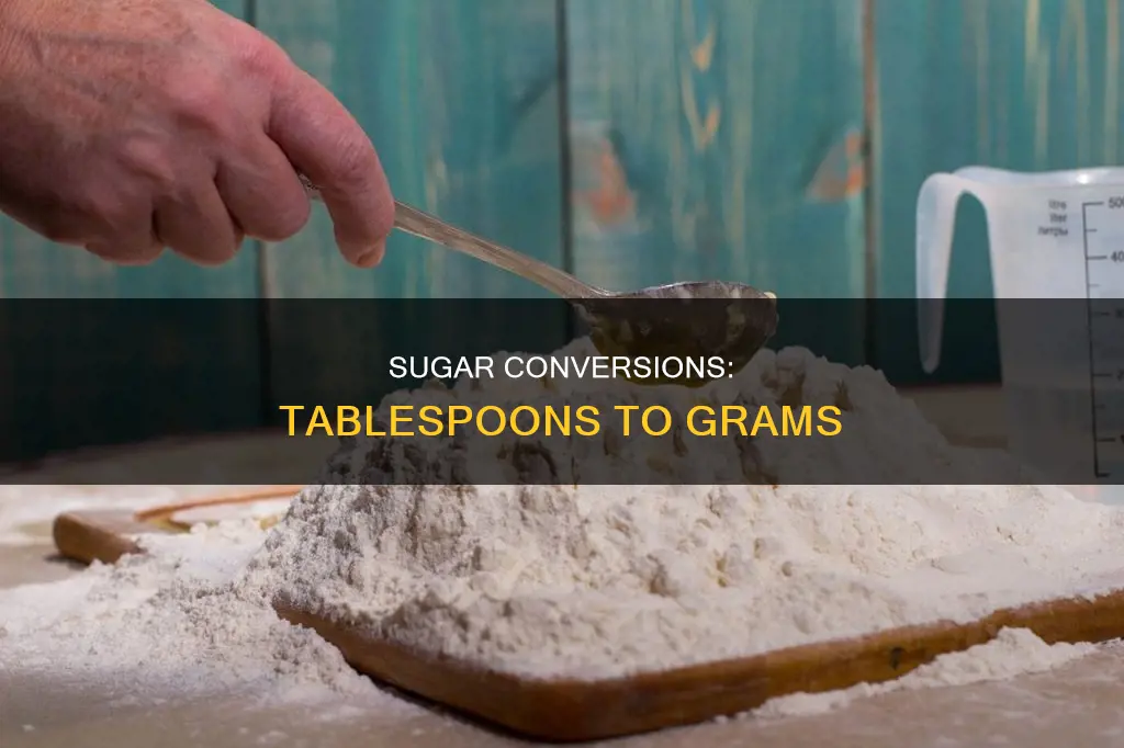 how many tablespoons of sugar constitute 1 gram
