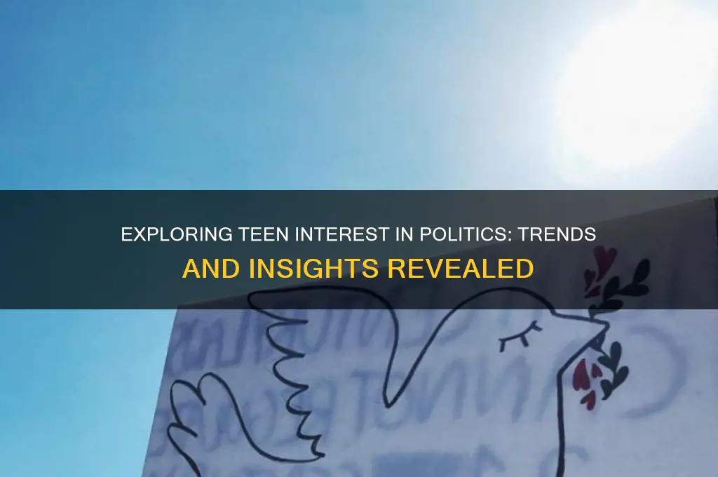 how many teens like politics