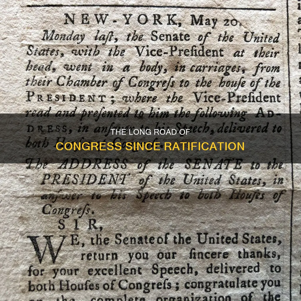 how many terms of congress since the constitution was ratified