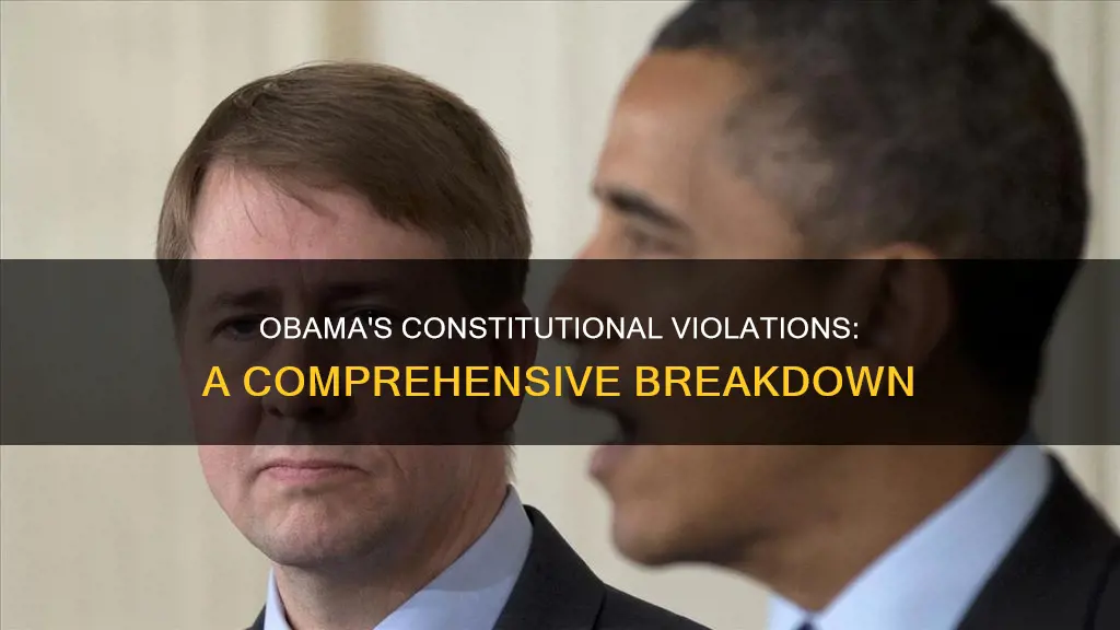 how many times did obama break the constitution