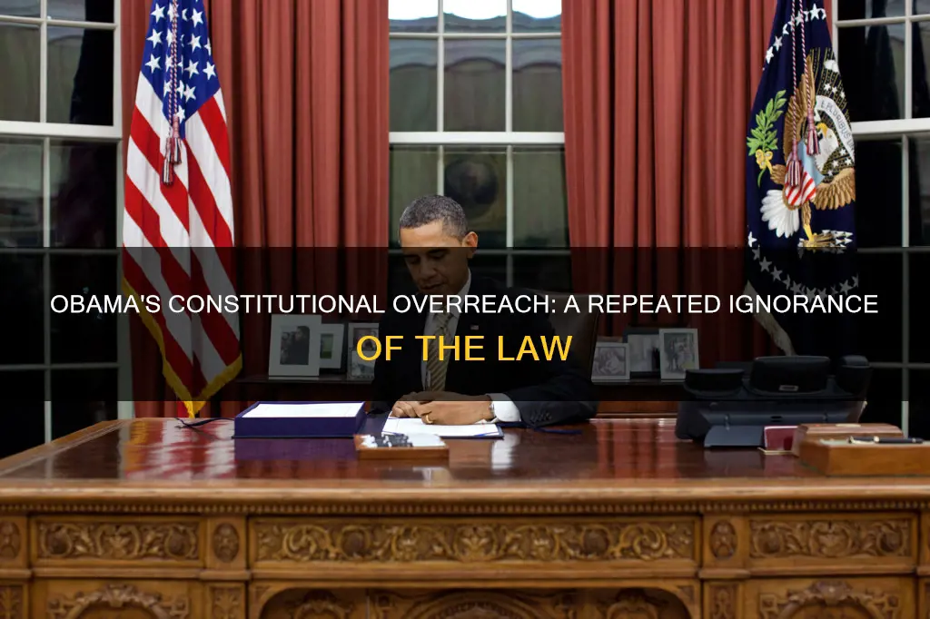 how many times did obama ignore the constitution