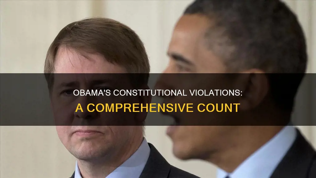 how many times did obama violate the constitution