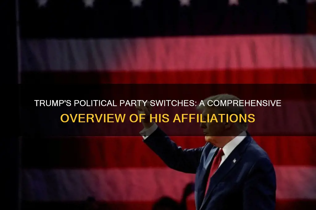 how many times did trump change political parties