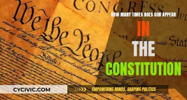 God's Appearances in the Constitution