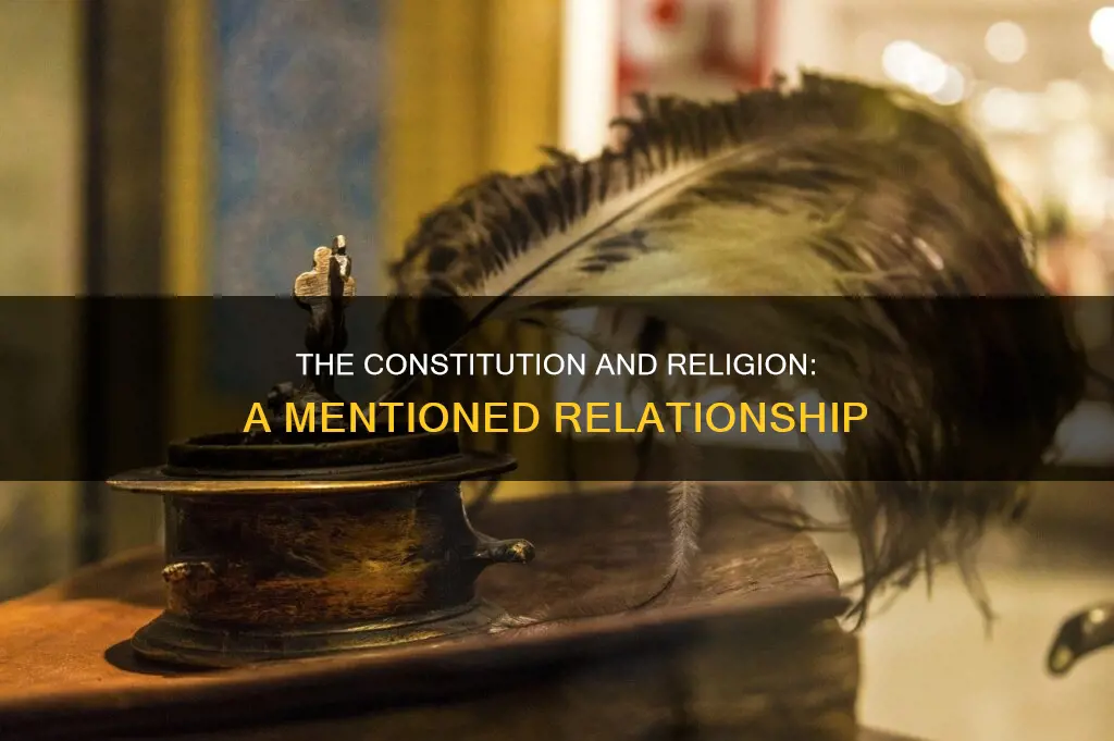 how many times does the constitution mention religion