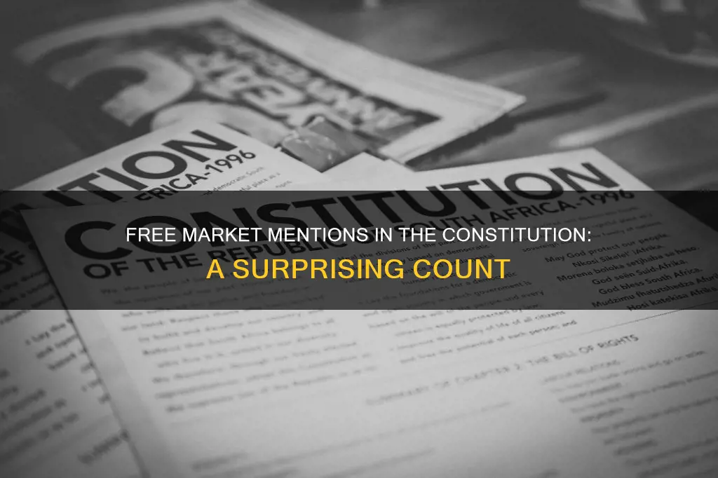 how many times free market mentioned in the constitution
