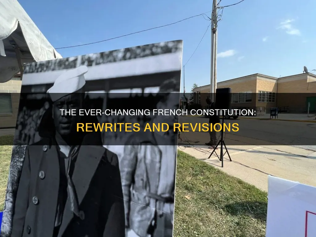 how many times has the french constitution been rewritten