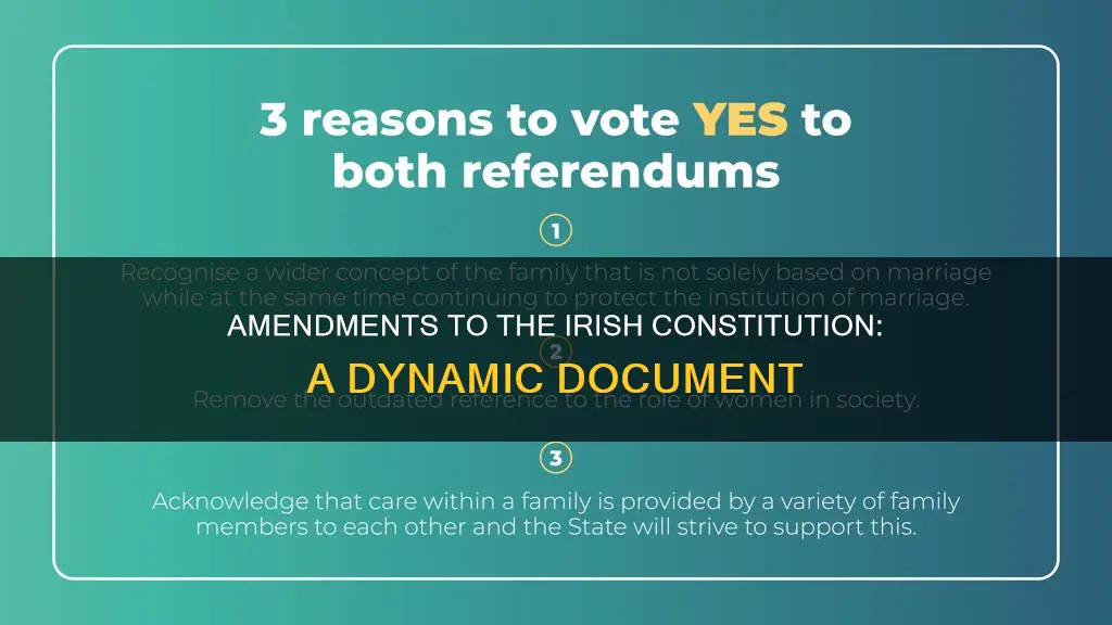 how many times has the irish constitution been amended