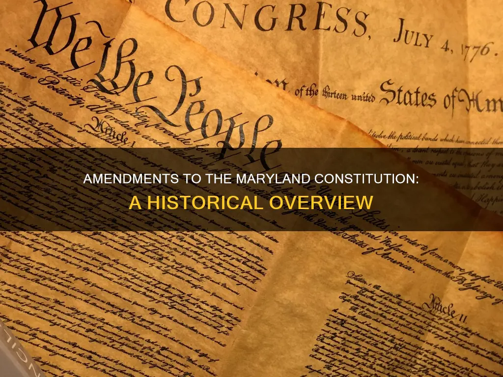 how many times has the maryland constitution been amended