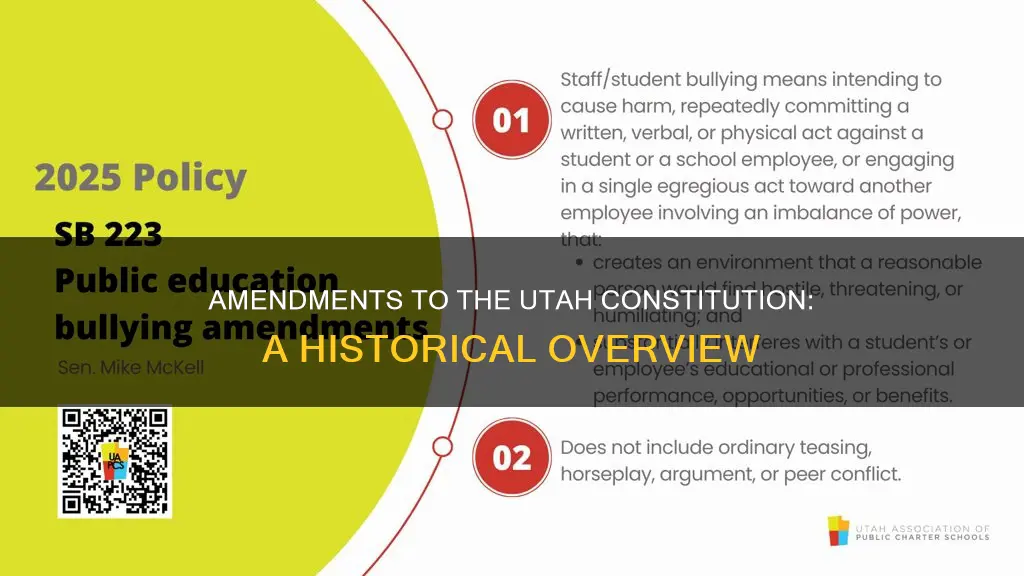 how many times has the utah constitution been amended