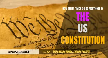 God and the US Constitution: A Mentioning Mystery