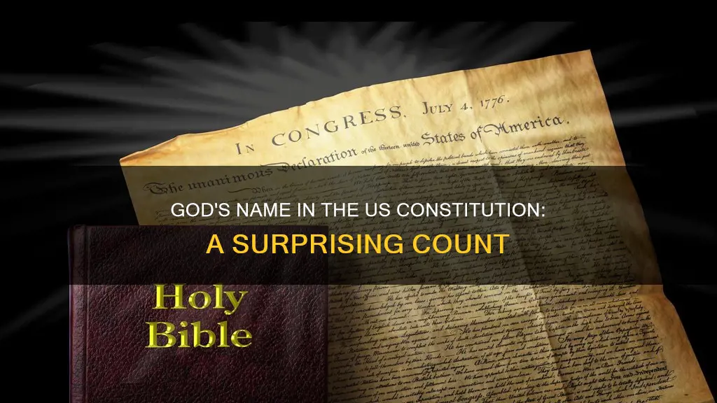 how many times is god named in the us constitution