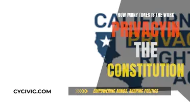 The Constitution's Privacy Mention: A Comprehensive Count