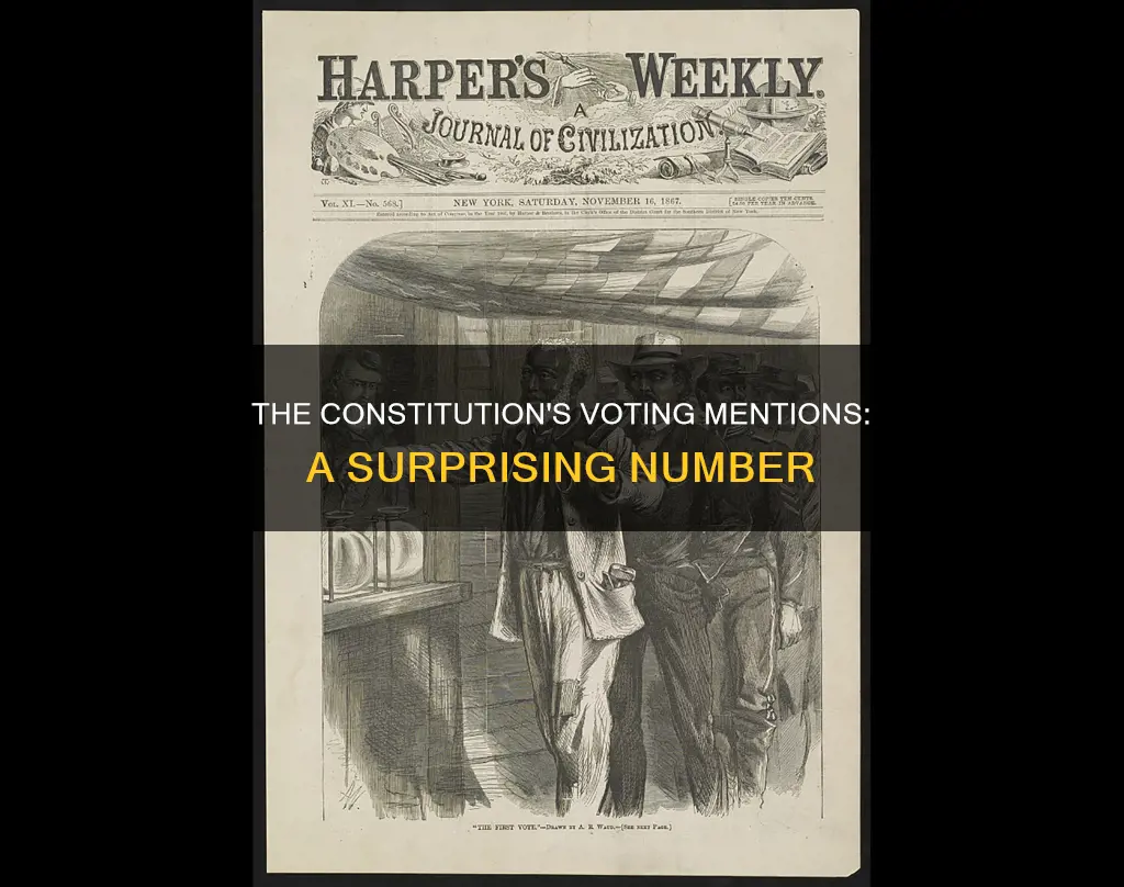 how many times is voting mentioned in the constitution