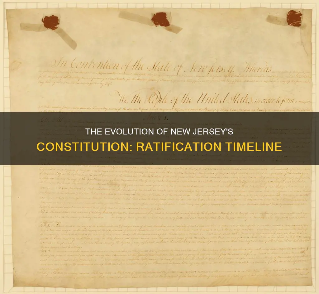 how many tomes nj constitution ratified