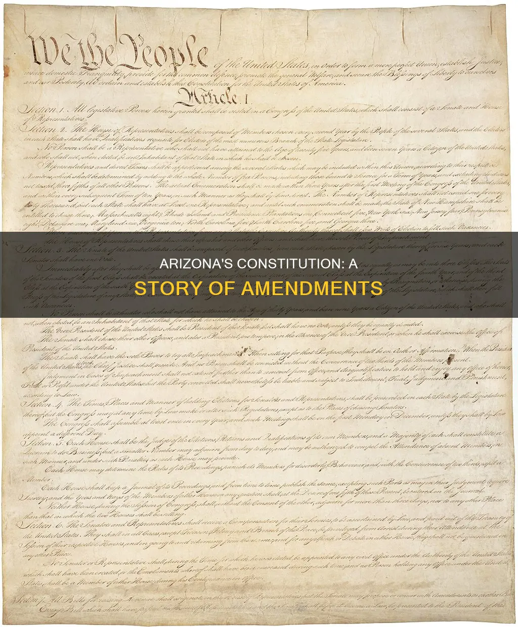 how many versions has the arizona constitution had