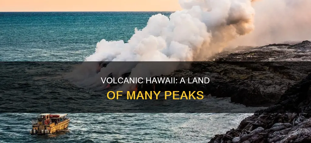how many volcanoes constitute the island of hawaii