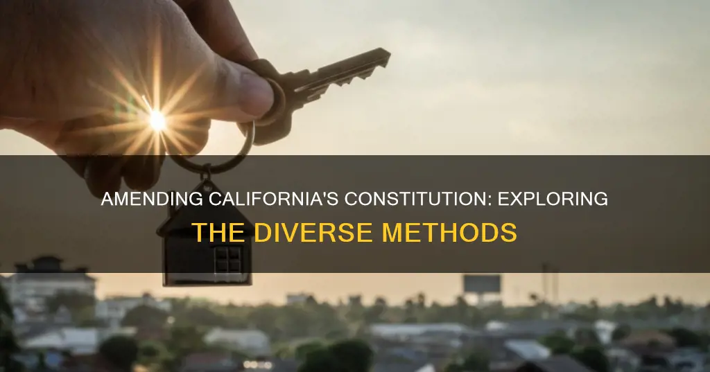 how many ways are there to amend the california constitution