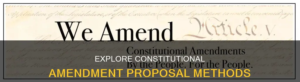 how many ways are there to propose a constitutional amendment