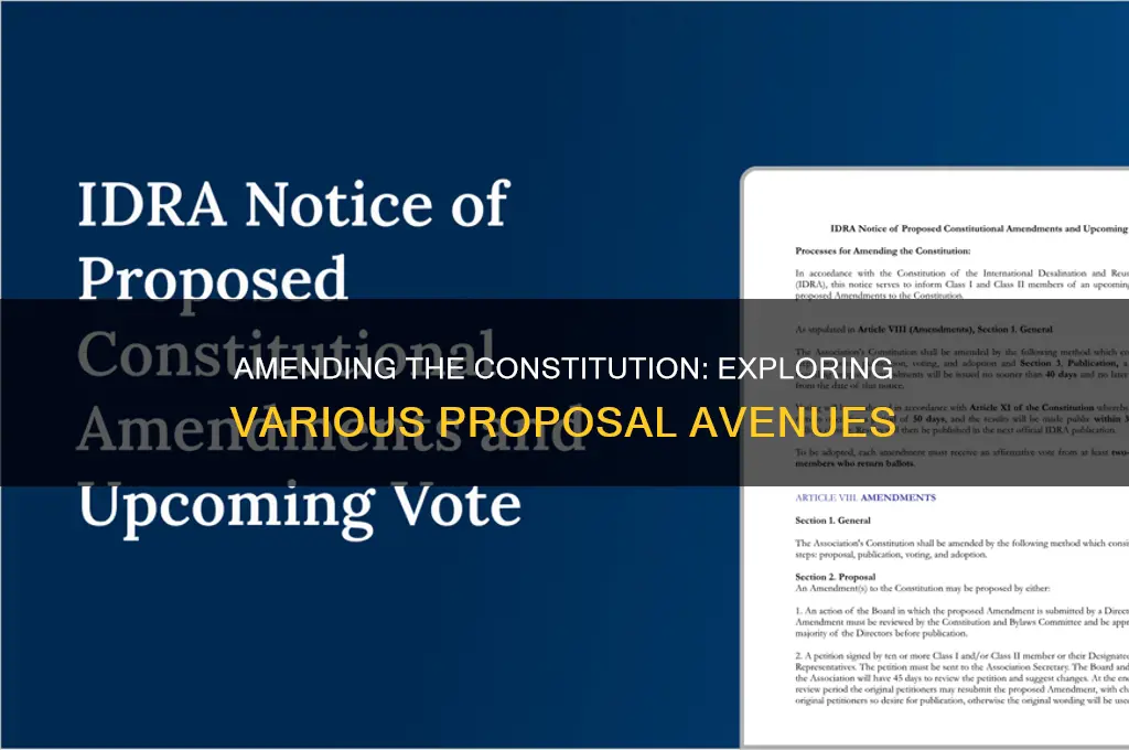 how many ways are there to propose an amendment