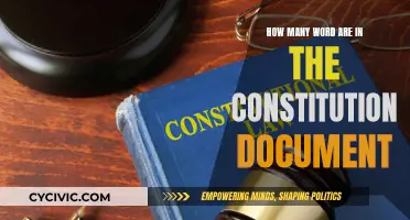 The Constitution's Word Count: A Quick Overview