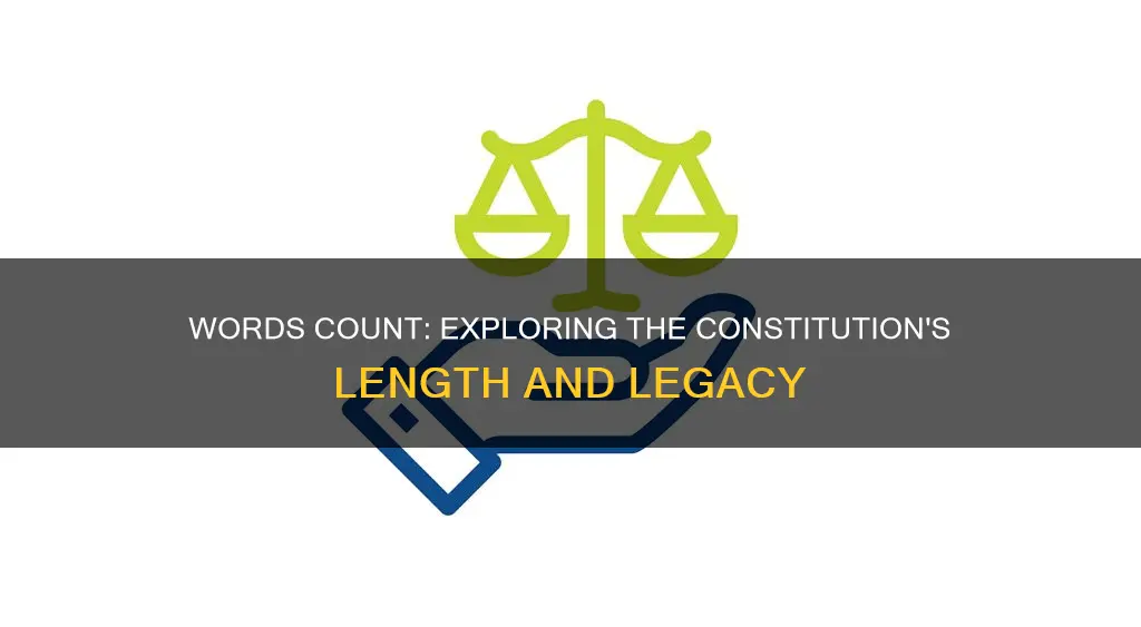 how many words are in each part of the constitution