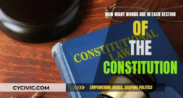Words that Shaped a Nation: The Constitution's Sectional Word Count