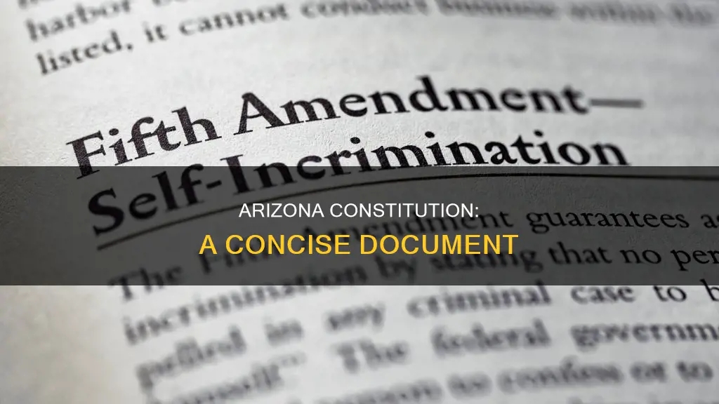 how many words are in the arizona constitution