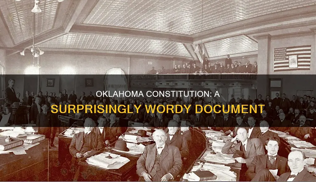 how many words are in the oklahoma constitution