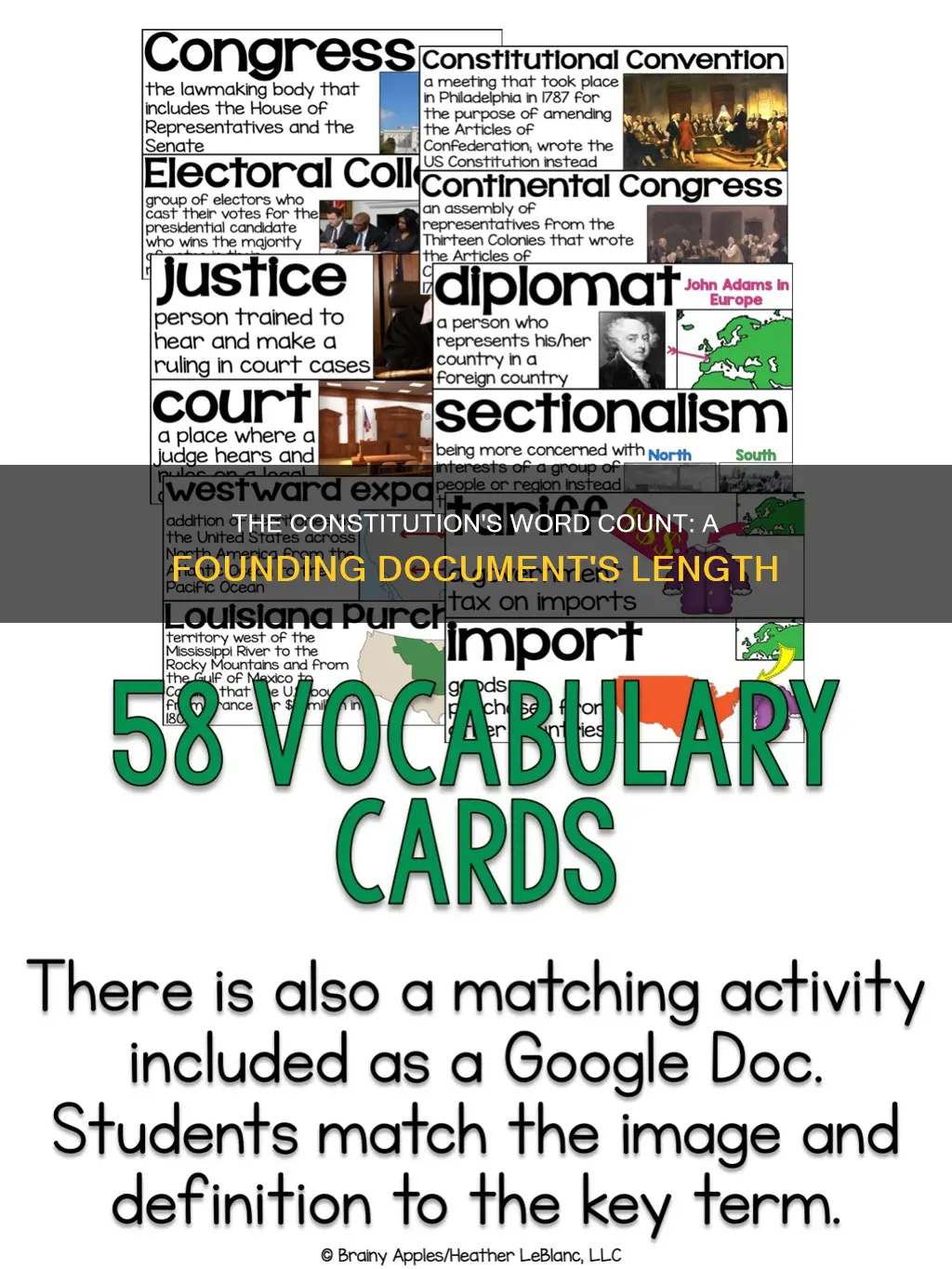 how many words are in the original constitution